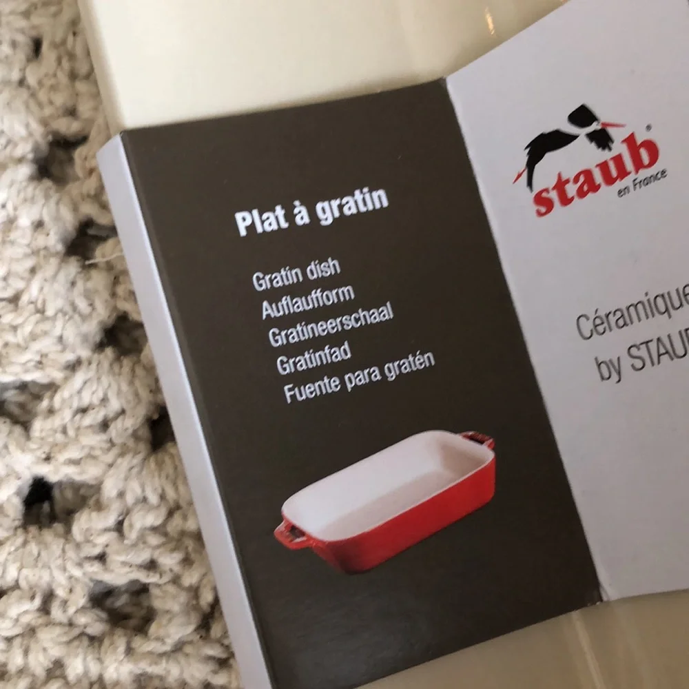 Staub Taupe Ceramic Rectangular Baking Dish